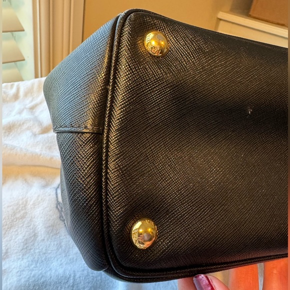 Prada Small Galleria Double Zip Saffiano Leather Bag - Picture 7 of 15